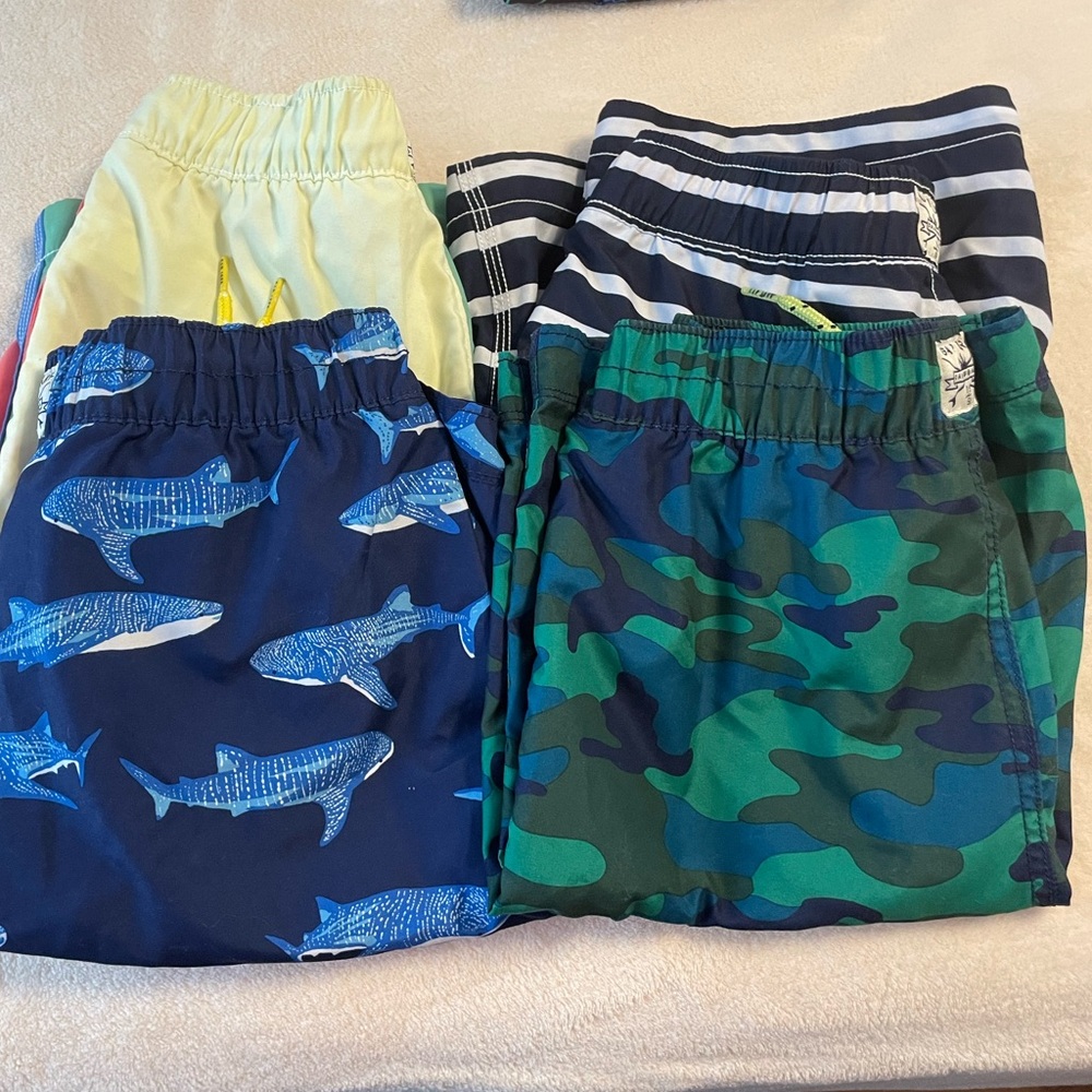 Kids Swim Trunks,set of 4 ,new without Tag .size L/10